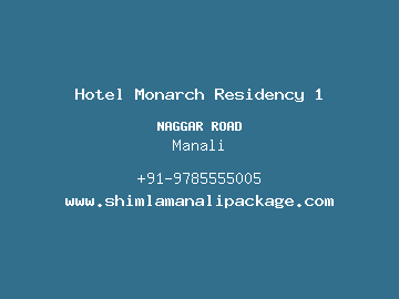 Hotel Monarch Residency 1, Manali
