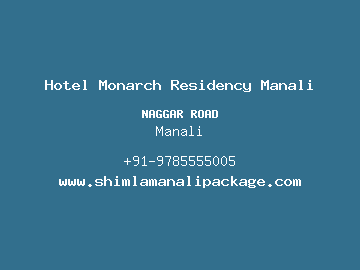 Hotel Monarch Residency Manali, Manali