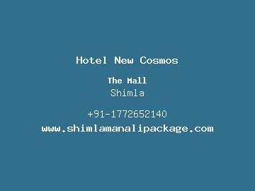Hotel New Cosmos, Shimla