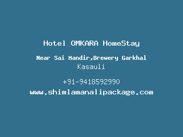 Hotel OMKARA HomeStay, Kasauli