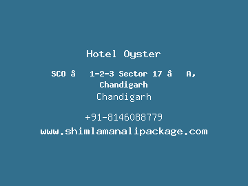Hotel Oyster, Chandigarh