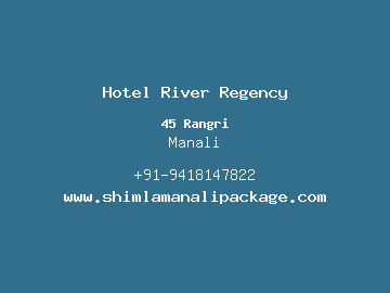 Hotel River Regency, Manali