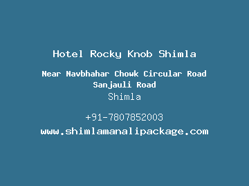 Hotel Rocky Knob Shimla, Shimla