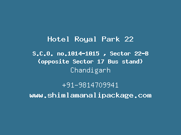 Hotel Royal Park 22, Chandigarh