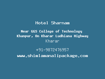 Hotel Sharnam, Kharar