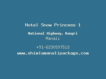 Hotel Snow Princess 1, Manali