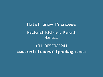 Hotel Snow Princess, Manali