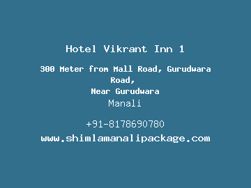 Hotel Vikrant Inn 1, Manali