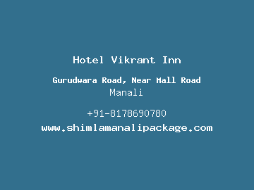 Hotel Vikrant Inn, Manali