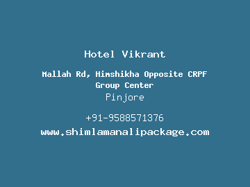 Hotel Vikrant, Pinjore
