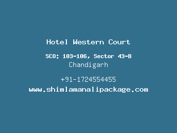 Hotel Western Court, Chandigarh