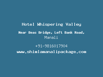 Hotel Whispering Valley, Manali