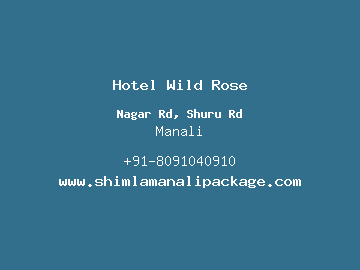 Hotel Wild Rose, Manali