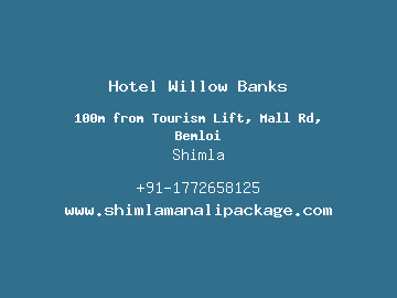 Hotel Willow Banks, Shimla