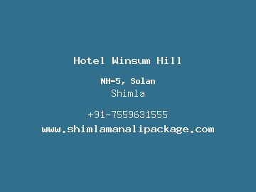 Hotel Winsum Hill, Shimla