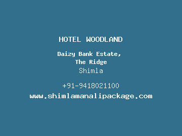 HOTEL WOODLAND, Shimla