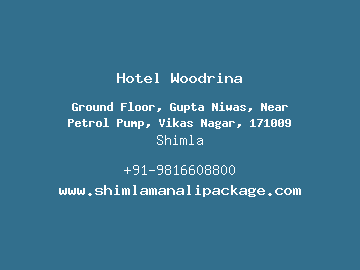 Hotel Woodrina, Shimla