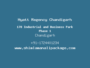 Hyatt Regency Chandigarh, Chandigarh
