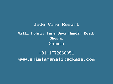 Jade Vine Resort, Shimla