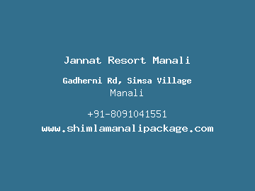 Jannat Resort Manali, Manali