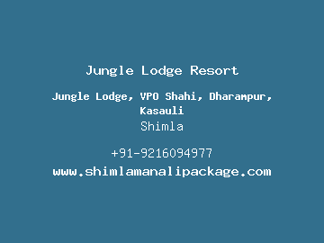 Jungle Lodge Resort, Shimla