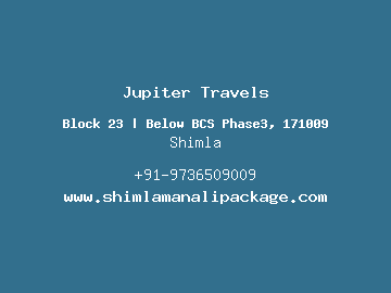 Jupiter Travels, Shimla
