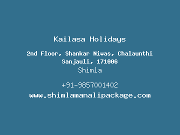 Kailasa Holidays, Shimla