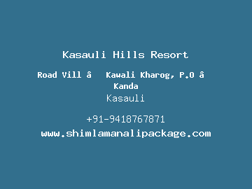 Kasauli Hills Resort, Kasauli