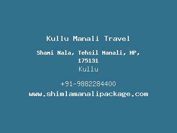 Kullu Manali Travel, Kullu
