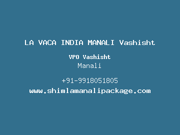 LA VACA INDIA MANALI Vashisht, Manali