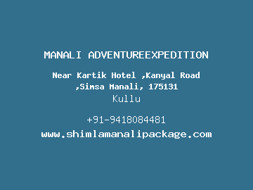 MANALI ADVENTUREEXPEDITION, Kullu