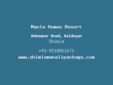 Manla Homes Resort, Shimla