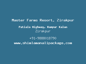 Master Farms Resort, Zirakpur, Zirakpur