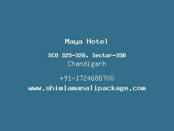 Maya Hotel, Chandigarh
