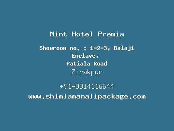 Mint Hotel Premia, Zirakpur