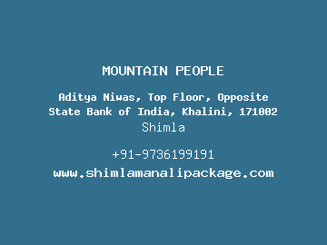 MOUNTAIN PEOPLE, Shimla