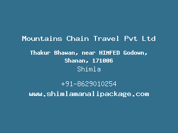 Mountains Chain Travel Pvt Ltd, Shimla