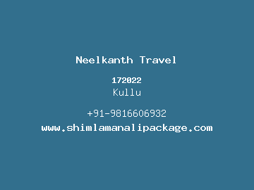 Neelkanth Travel, Kullu