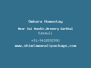 Omkara Homestay, Kasauli