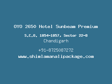 OYO 2650 Hotel Sunbeam Premium, Chandigarh