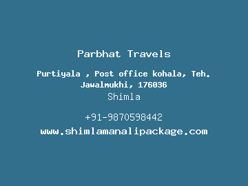 Parbhat Travels, Shimla