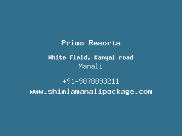 Primo Resorts, Manali
