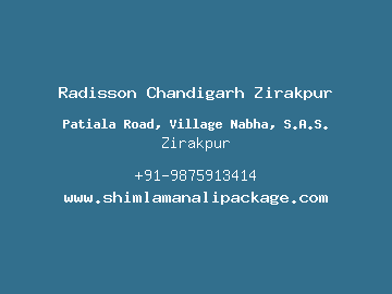 Radisson Chandigarh Zirakpur, Zirakpur