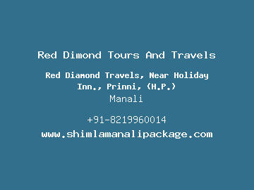 Red Dimond Tours And Travels, Manali