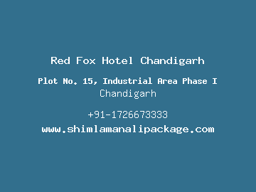 Red Fox Hotel Chandigarh, Chandigarh