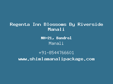 Regenta Inn Blossoms By Riverside Manali, Manali
