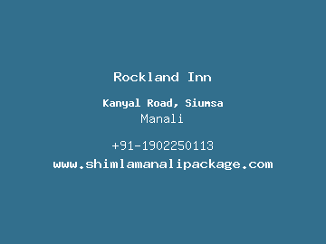 Rockland Inn, Manali