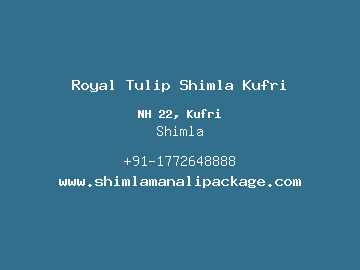 Royal Tulip Shimla Kufri, Shimla