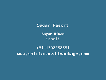 Sagar Resort, Manali