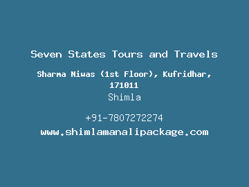 Seven States Tours and Travels, Shimla